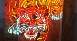 "Tiger" custom neon sign